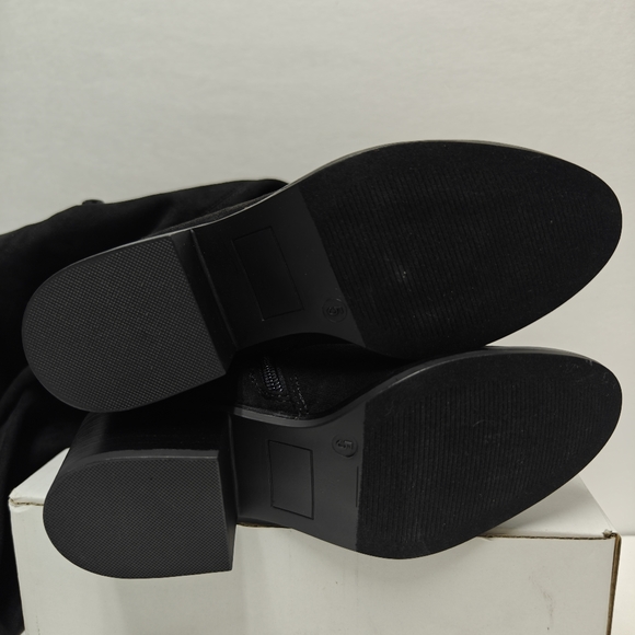 Steve Madden Women's AGGIE Black Soft Suede Over the Knee Boots Size 5 US - Picture 6 of 7